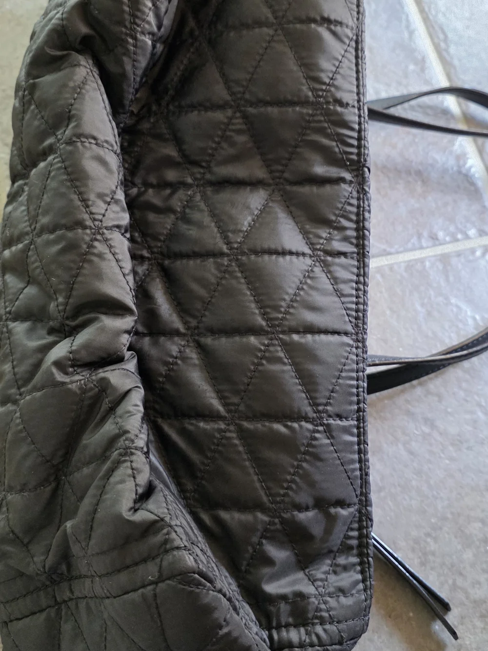 kate spade quilted black tote